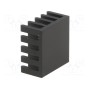 Радиатор штампованный черный FISCHER ELEKTRONIK ICK BGA 33 X 33 X 10 (ICKBGA33X33X10)