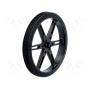 Колесо черный POLOLU POLOLU WHEEL 80X10MM PAIR – BLACK (POLOLU-1430)