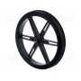 Колесо черный POLOLU POLOLU WHEEL 80X10MM PAIR – BLACK (POLOLU-1430)