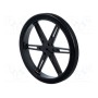 Колесо черный POLOLU POLOLU WHEEL 80X10MM PAIR – BLACK (POLOLU-1430)