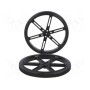 Колесо черный POLOLU POLOLU WHEEL 90X10MM PAIR – BLACK (POLOLU-1435)