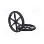 Колесо черный POLOLU POLOLU WHEEL 90X10MM PAIR – BLACK (POLOLU-1435)