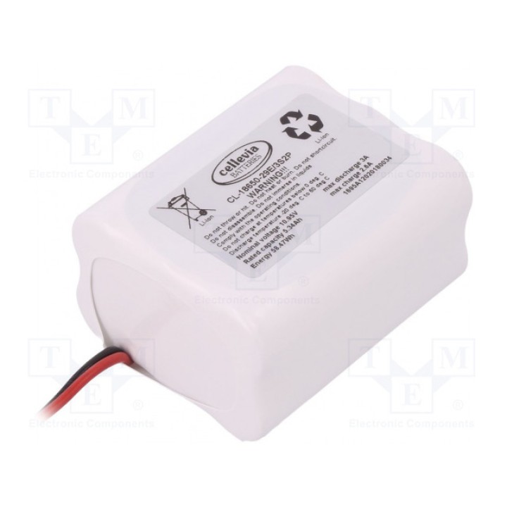 Аккум Li-Ion CELLEVIA BATTERIES CL-18650-29E3S2P (CL-18650-29E-3S2P)