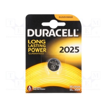 Батарея литиевая DURACELL BAT-CR2025-DR