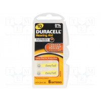 Батарея цинк-воздушная (ZnO2) DURACELL BAT-DR10ET-6