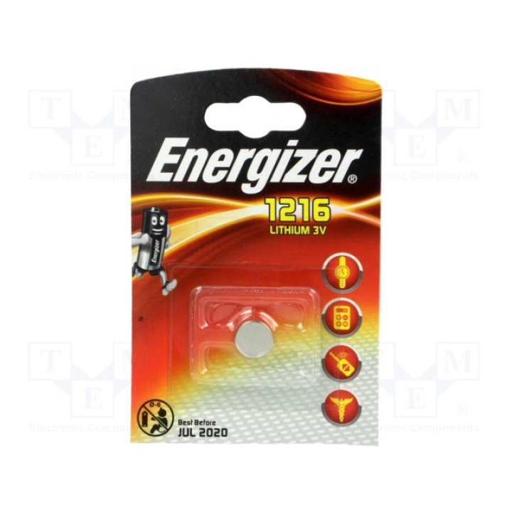 Батарея литиевая ENERGIZER CR1216 (BAT-CR1216-EG-B1)