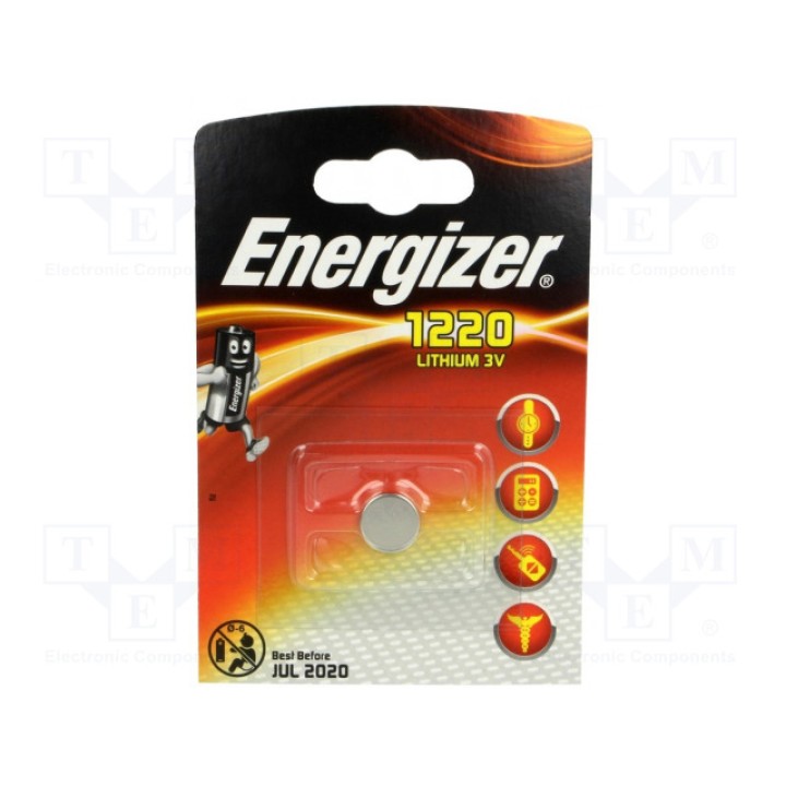 Батарея литиевая ENERGIZER CR1220 (BAT-CR1220-EG-B1)