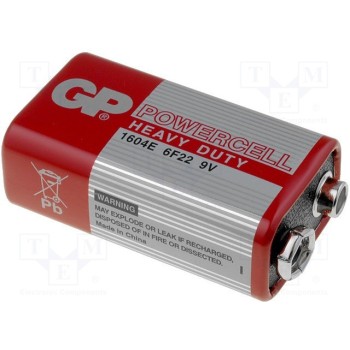 Батарея угольно-цинковая GP BAT-6F22-GP