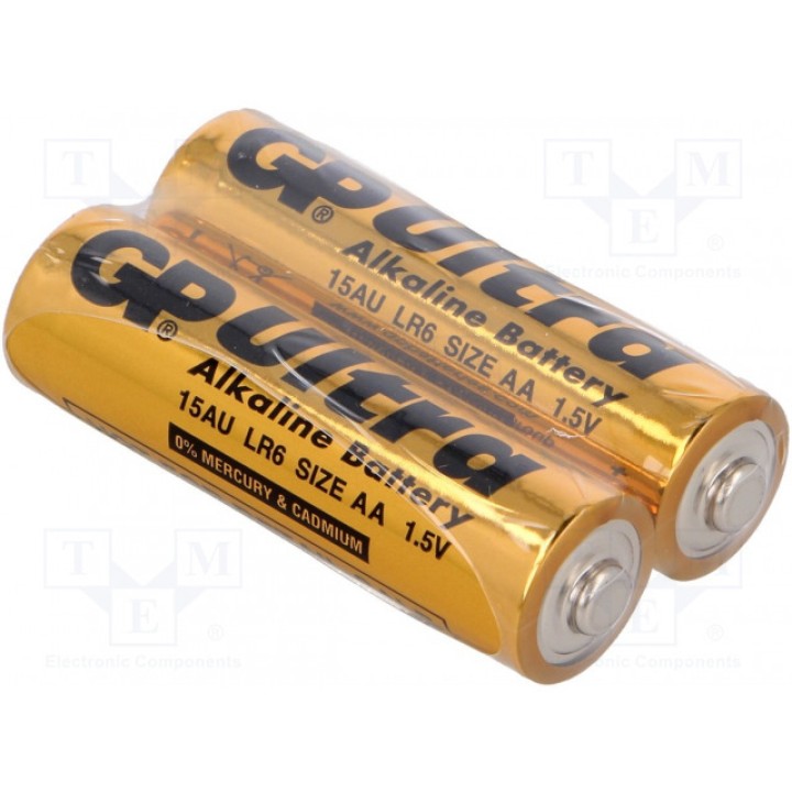 Батарея щелочная 1,5В GP GPR6AUFO2 (BAT-LR6-U-S2)
