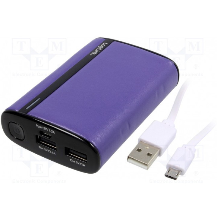 Аккум powerbank 7800мАч LOGILINK PA0127A (PC-PA0127A)