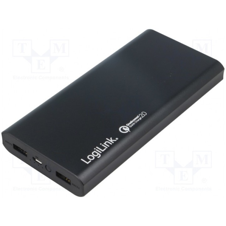 Аккум powerbank 15000мАч 2А LOGILINK PA0144 (PC-PA0144)