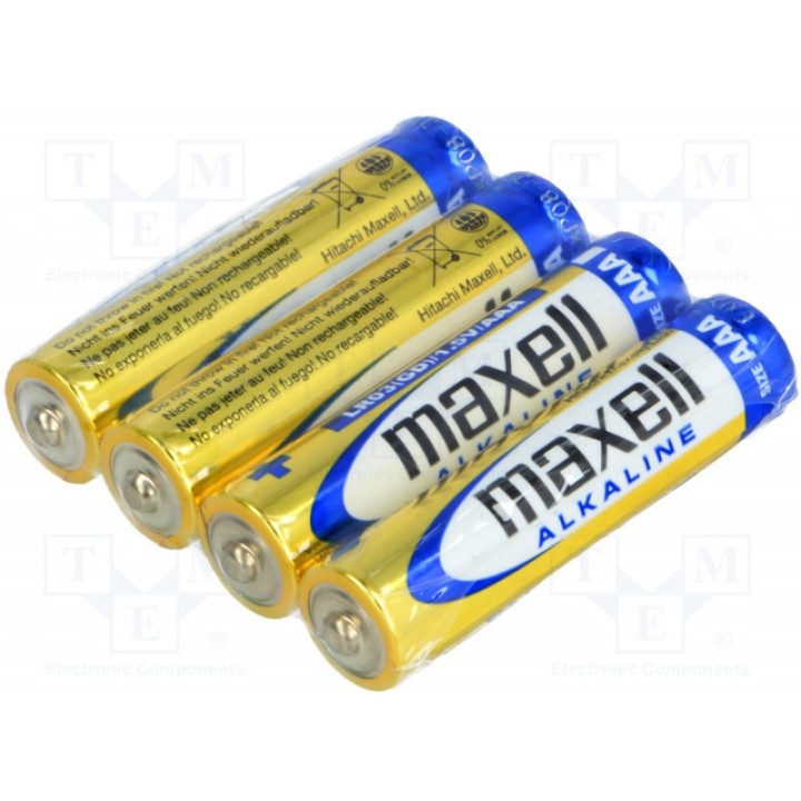 Батарея щелочная MAXELL LR03 MAXELL S4 (BAT-LR03-MX-S4)