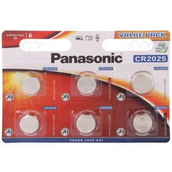 Батарея литиевая PANASONIC BAT-CR2025-P-B6