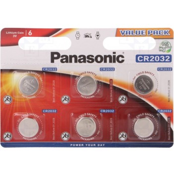 Батарея литиевая PANASONIC BAT-CR2032-P-B6