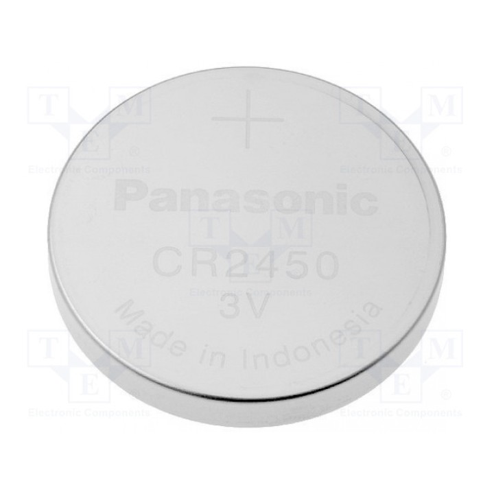 Батарея литиевая PANASONIC CR2450 (BAT-CR2450-P)