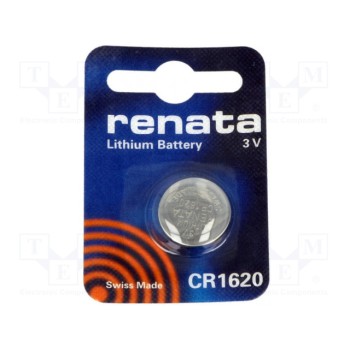 Батарея литиевая RENATA BAT-CR1620-RE-B