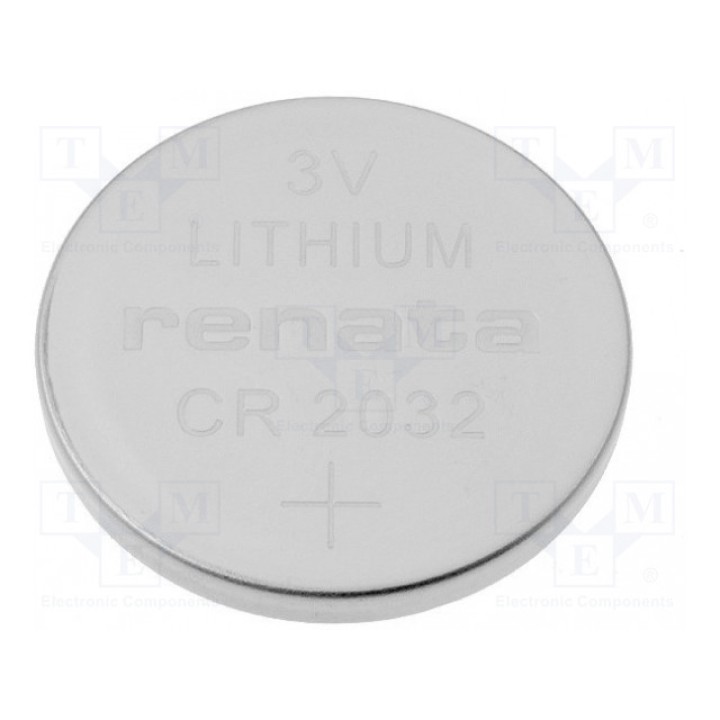 Батарея литиевая 3В RENATA CR2032 (BAT-CR2032-RE)