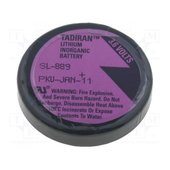 Батарея литиевая (LTC) 3,6В TADIRAN SL-889-P