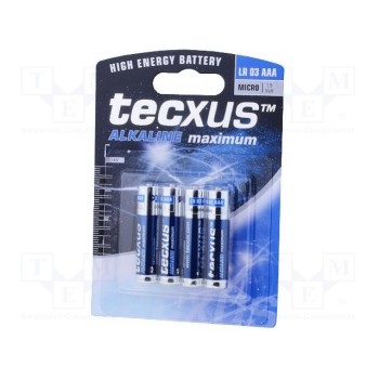 Батарея щелочная TECXUS BAT-LR03-TX-BL