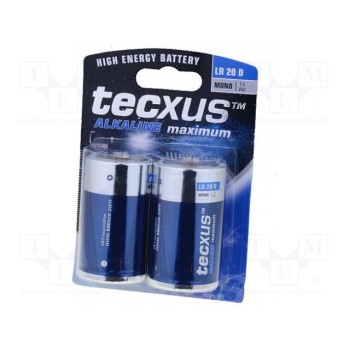 Батарея щелочная TECXUS BAT-LR20-TX-BL