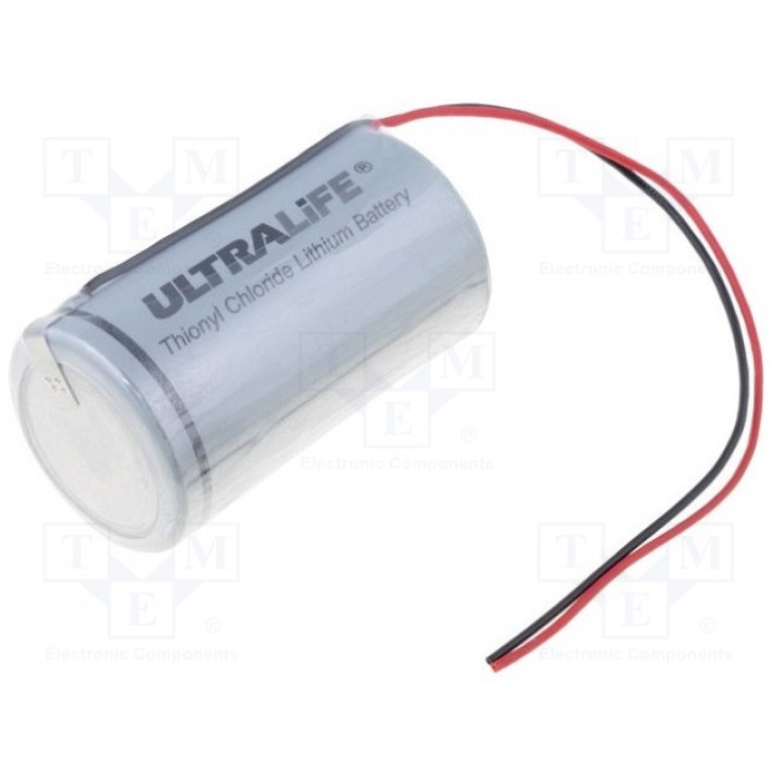 Батарея литиевая 3,6В ULTRALIFE ER34615WIRES (BAT-ER34615-W-UL)