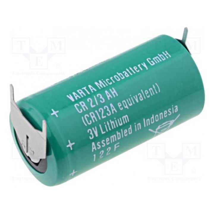 Батарея литиевая 3В VARTA MICROBATTERY 6215 201 013 (BAT-CR2-3AH-PCB)