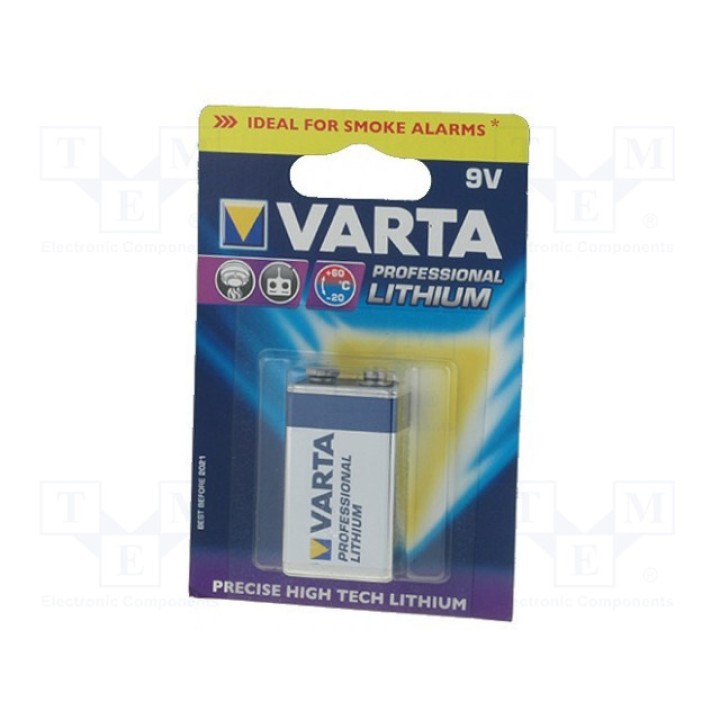 Батарея литиевая VARTA S24O-BAT-6F22-V (BAT-6F22-V)