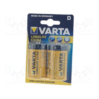 Батарея щелочная 1,5В VARTA BAT-R20-VL