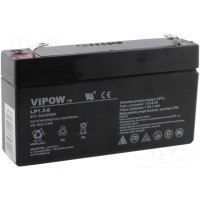 Аккум свиноцово-кислотный VIPOW ACCU-HP1.3-6