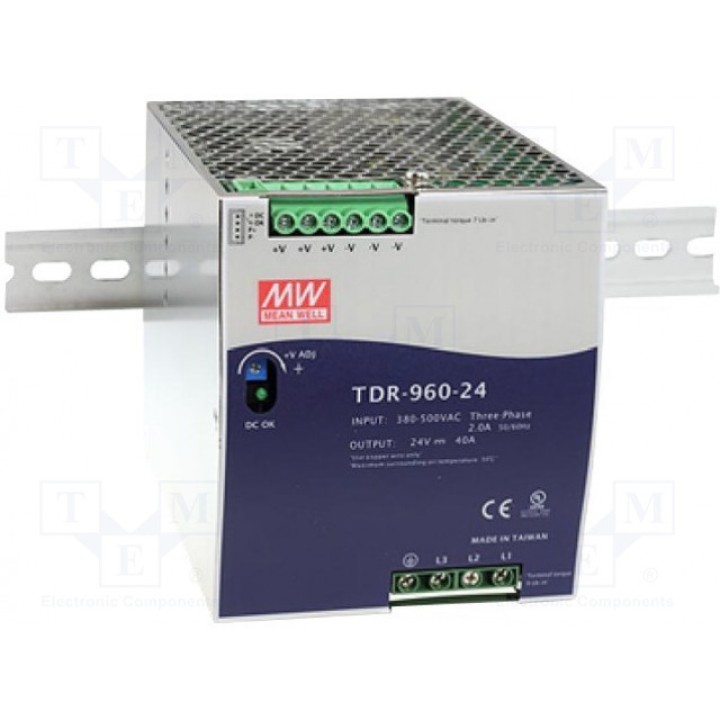 Блок питания импульсный 960Вт MEAN WELL TDR-960-24 (TDR-960-24)