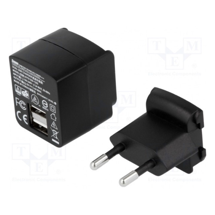 Блок питания импульсный 5ВDC SUNNY SYS1529-1205-EU-USB (ZSI5-2.4A-USB-MP)