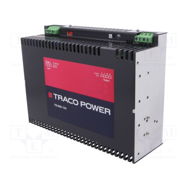Блок питания импульсный на DIN-рейку TRACO POWER TIS 600-124 (TIS600-124)