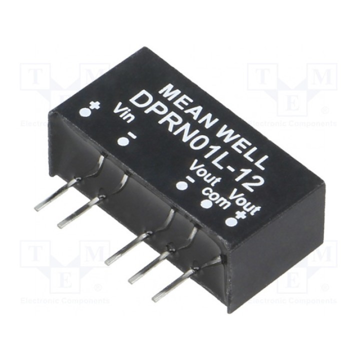 Преобразователь DC/DC 1Вт MEAN WELL DPRN01L-12 (DPRN01L-12)