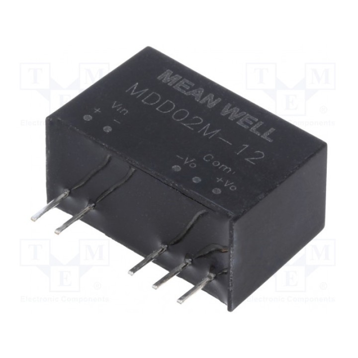 Преобразователь DC/DC MEAN WELL MDD02M-12 (MDD02M-12)