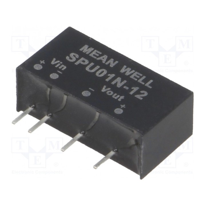 Преобразователь DC/DC MEAN WELL SPU01N-12 (SPU01N-12)