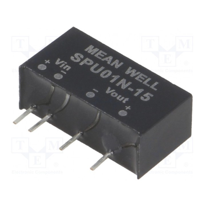 Преобразователь DC/DC MEAN WELL SPU01N-15 (SPU01N-15)