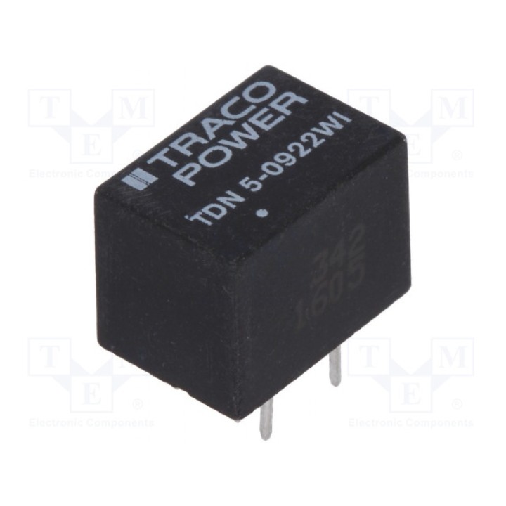 Преобразователь DC/DC 5Вт TRACO POWER TDN 5-0922WI (TDN5-0922WI)