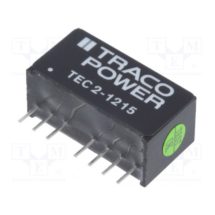 Преобразователь DC/DC 2Вт TRACO POWER TEC 2-1215 (TEC2-1215)