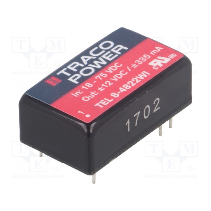 Преобразователь DC/DC TRACO POWER TEL 8-4822WI (TEL8-4822WI)