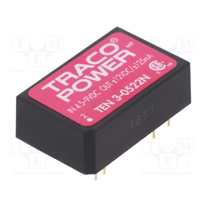 Преобразователь DC/DC TRACO POWER TEN 3-0522N (TEN3-0522N)