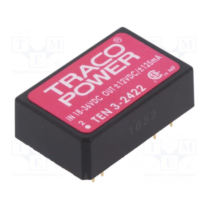 Преобразователь DC/DC TRACO POWER TEN 3-2422 (TEN3-2422)