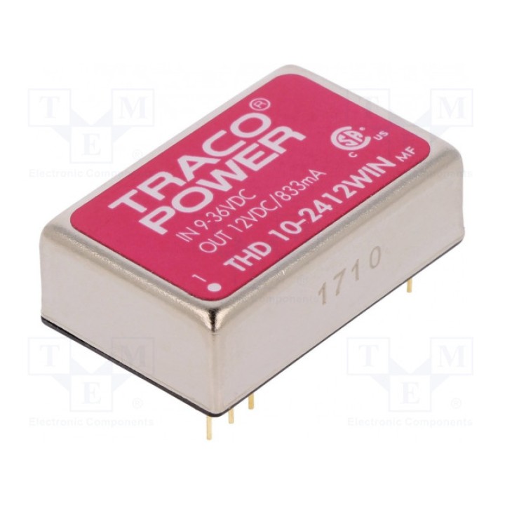 Преобразователь DC/DC 10Вт TRACO POWER THD 10-2412WIN (THD10-2412WIN)
