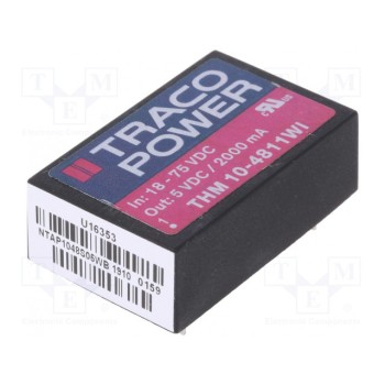 Преобразователь DC/DC 10Вт TRACO POWER THM10-4811WI