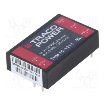 Преобразователь DC/DC 15Вт TRACO POWER THM15-1211