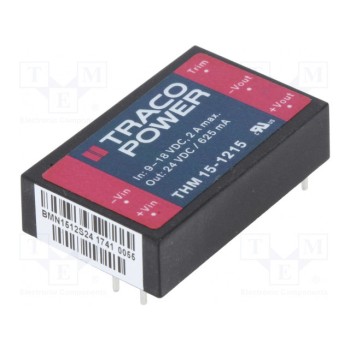 Преобразователь DC/DC 15Вт TRACO POWER THM15-1215