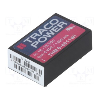 Преобразователь DC/DC 6Вт TRACO POWER THM6-4811WI