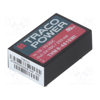 Преобразователь DC/DC 6Вт TRACO POWER THM6-4815WI