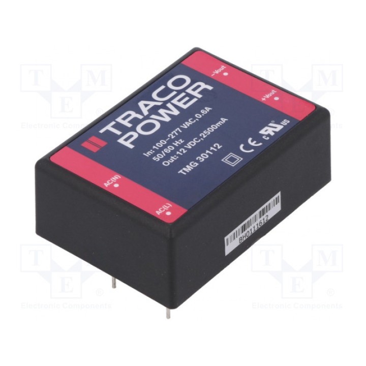 Преобразователь AC/DC 30Вт TRACO POWER TMG 30112 (TMG30112)