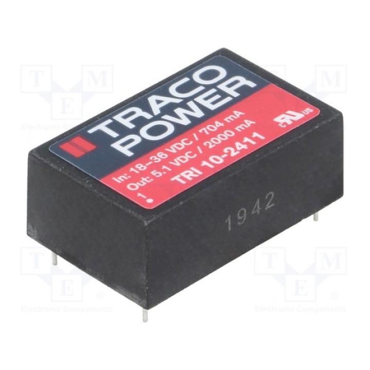 Преобразователь DC/DC TRACO POWER TRI 10-2411 (TRI10-2411)