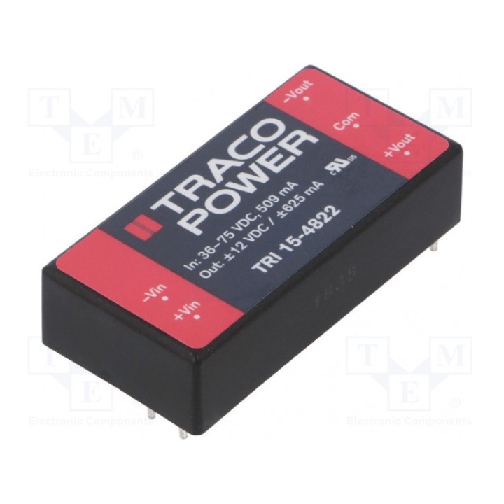 Преобразователь DC/DC TRACO POWER TRI 15-4822 (TRI15-4822)